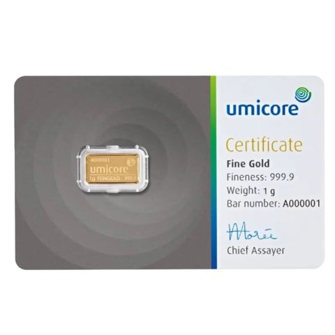 1g Gold Bar | Umicore