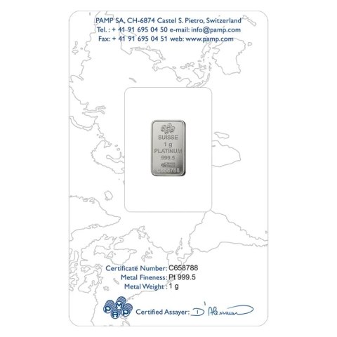 1g Sztabka Platynowa | PAMP Fortuna