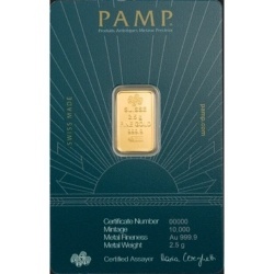 2.5g Złota Sztabka | PAMP | Lady of Liberty