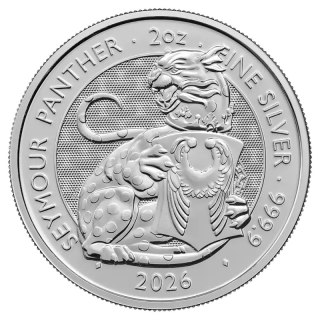 2 oz Bestie Tudorów Seymour Panther Srebrna Moneta | 2026