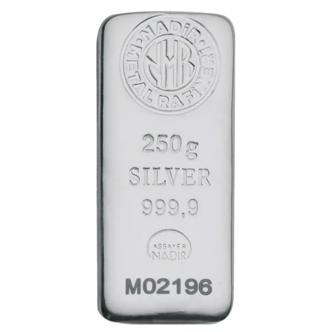 250g Srebrna Sztabka | Nadir Metal Rafineri
