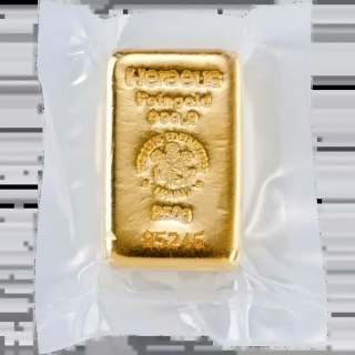 Heraeus 250g Złota Sztabka