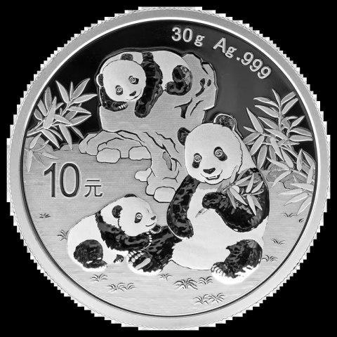 30g Chińska Panda Srebrna Moneta | 2025