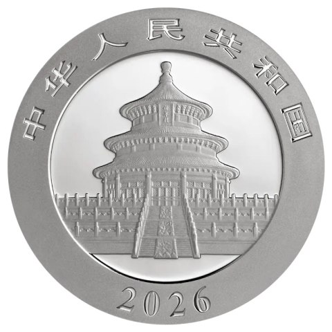 30g Chińska Panda Srebrna Moneta | 2026, China Mint, 30g, srebro 999