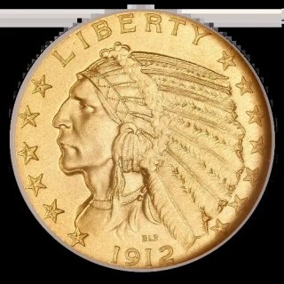 5 Dolarów "Indian Head" Złota Moneta | 1908-1929