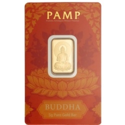 5g Złota Sztabka | PAMP | Buddha
