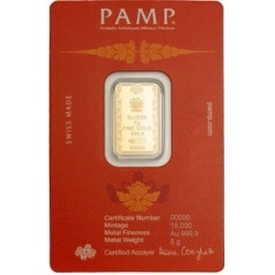 5g Złota Sztabka | PAMP | Buddha