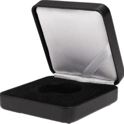 Etui na monetę Ø 34 mm Nobile czarne pudełko ochronne