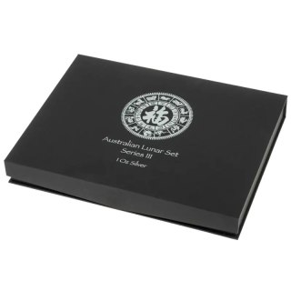 Pudełko na srebrene monety z serii Lunar III | 12 x 1 uncje