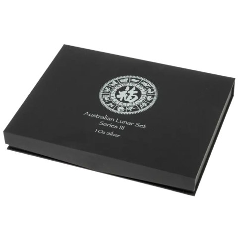 Pudełko na srebrene monety z serii Lunar III | 12 x 1 uncje
