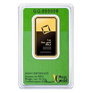 1 Uncja Złota Sztabka | Valcambi | Green Gold