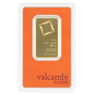1 Uncja Złota Sztabka | Valcambi