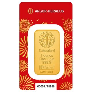 1 oz Rok Konia Złota Sztabka | Argor-Heraeus | 2026