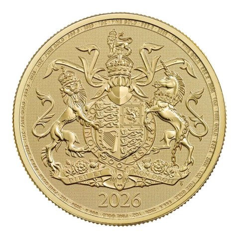 Złota moneta The Royal Arms 1 uncja — 2026
