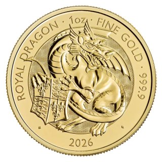 1 oz Tudor Beasts Royal Dragon Złota Moneta | 2026