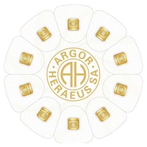10 x 1g GoldSeed Złote Sztabki | Argor-Heraeus