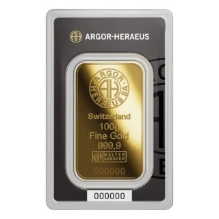100g Złota Sztabka | Argor-Heraeus | Bita