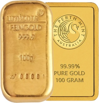 100g Złota Sztabka | LBMA