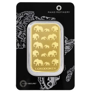 Sztabka złota 100g Loxodonta Africana | Rand Refinery
