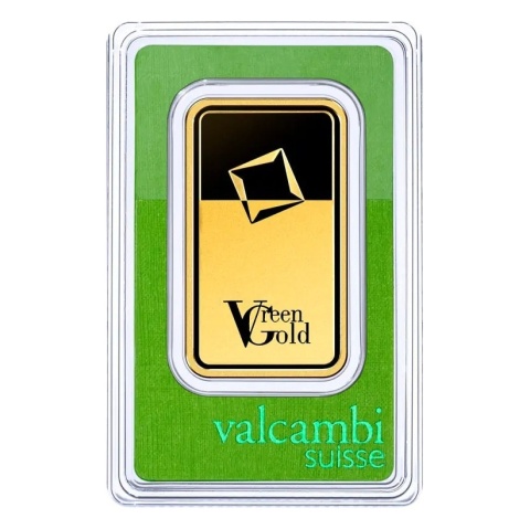 100g Złota Sztabka | Valcambi | Green Gold