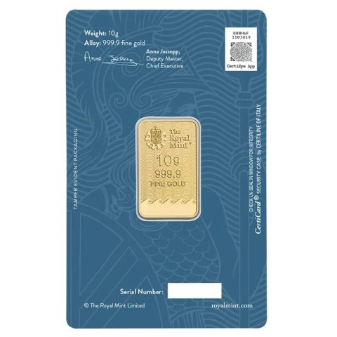 10g Britannia Sztabka Złota | Royal Mint