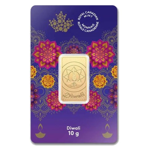 Sztabka złota 10g Royal Canadian Mint Diwali