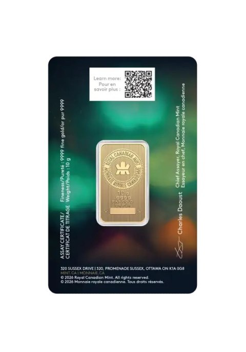 Sztabka złota 10g Royal Canadian Mint Diwali