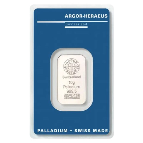 Sztabka palladu 10g Argor-Heraeus