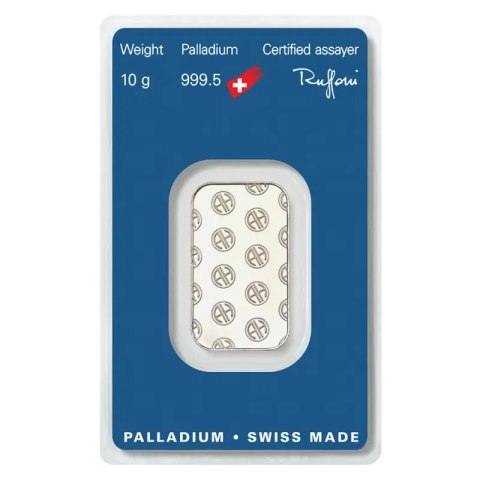 Sztabka palladu 10g Argor-Heraeus