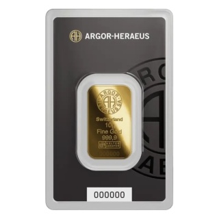 10g Sztabka złota | Argor-Heraeus