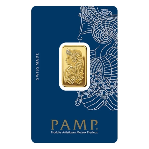 10g Złota Sztabka PAMP Fortuna – awers