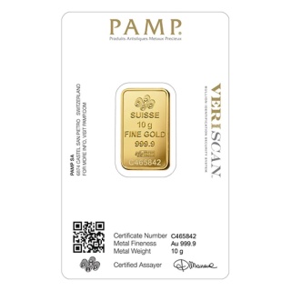 10g Złota Sztabka | PAMP Fortuna