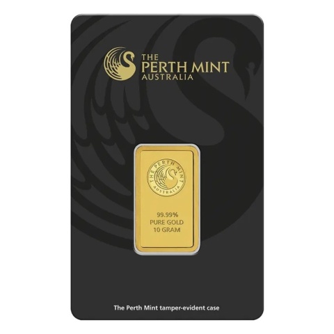 10g Złota Sztabka Perth Mint – awers
