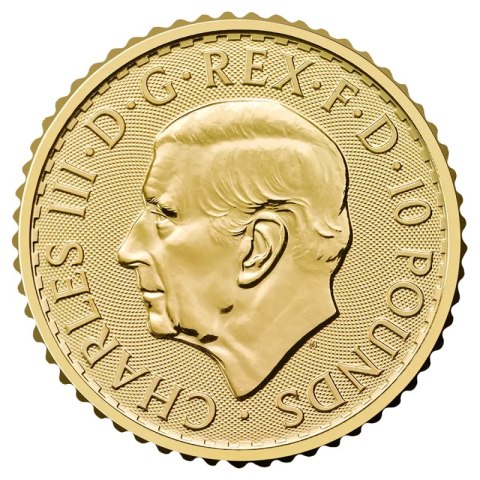 1/10 oz Britannia Karol III Złota Moneta | 2026