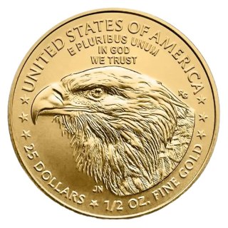 1/2 oz Amerykański Orzeł Złota Moneta | 2026