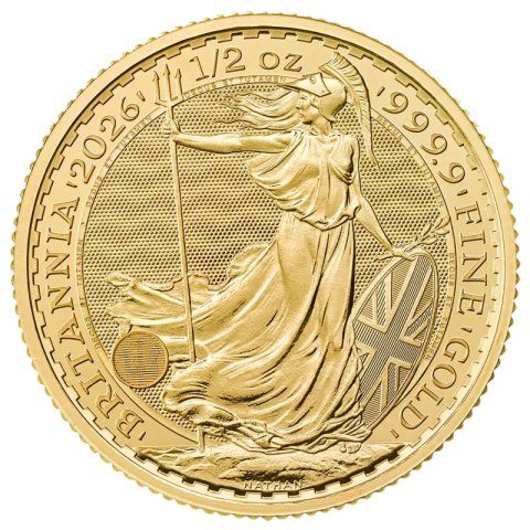 1/2 oz Britannia Karol III Złota Moneta | 2026