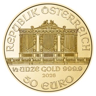 1/2 oz Filharmonicy Wiedeńscy Złota Moneta | 2026