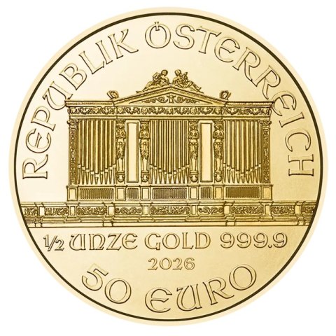 1/2 oz Filharmonicy Wiedeńscy Złota Moneta | 2026