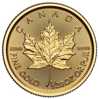 1/20 oz Liść Klonowy Złota Moneta | 2026