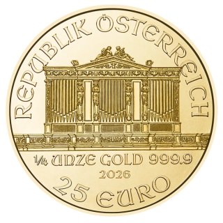 1/4 oz Filharmonicy Wiedeńscy Złota Moneta | 2026
