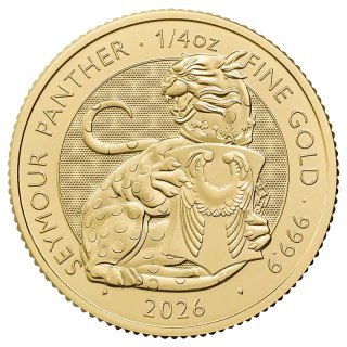 1/4 oz Tudor Beasts Seymour Panther Złota Moneta | 2026