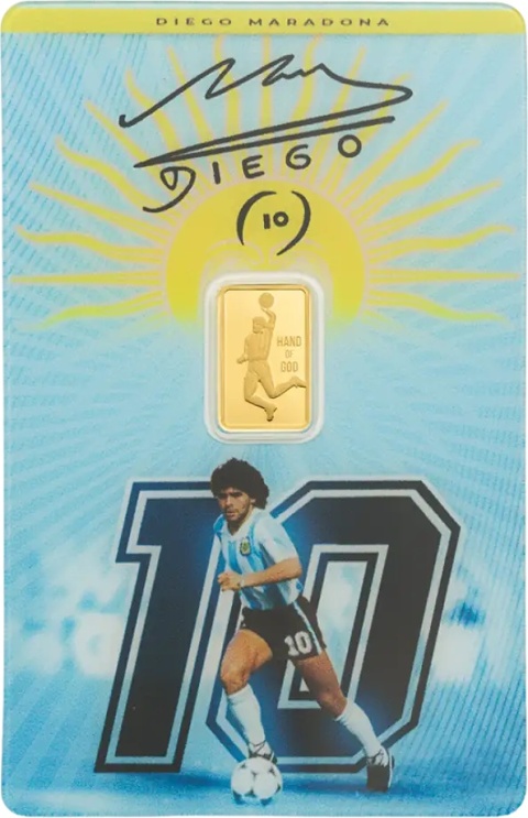 1g Diego Maradona Złota Sztabka | PAMP