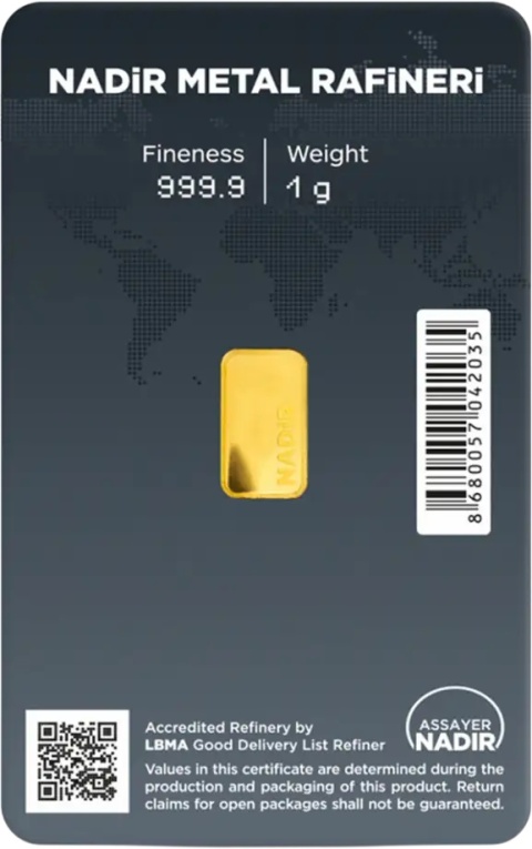 1g Sztabka złota | Nadir | LBMA
