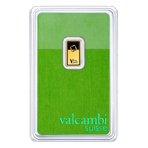 1g Złota Sztabka Valcambi Green Gold – awers
