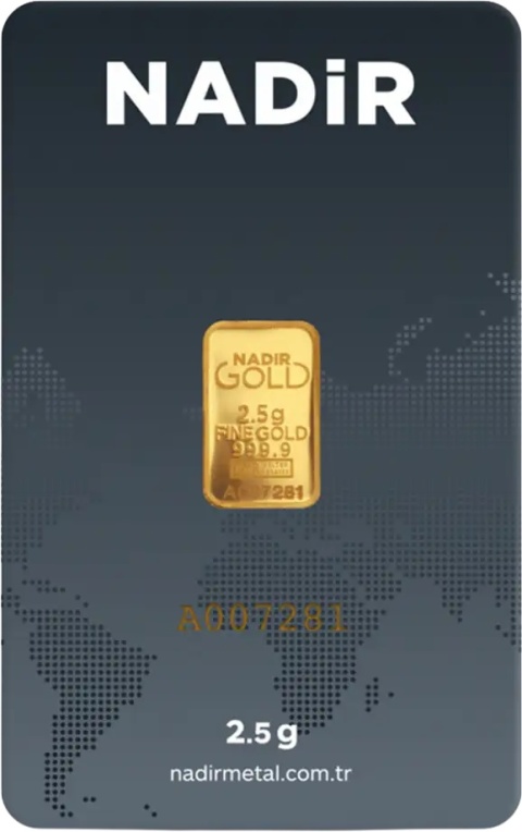2.5g Sztabka złota | Nadir | LBMA