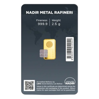 2.5g Sztabka złota | Nadir | LBMA