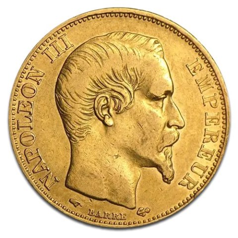 20 Franków Francja Napoleon III Złota Moneta | 1853 -1860