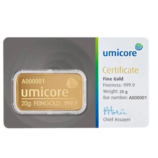 20g Gold Bar | Umicore