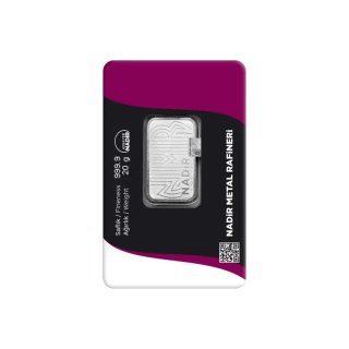 Sztabka srebra 20g Nadir Metal Rafineri
