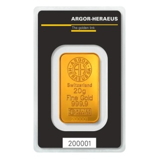 20g Sztabka złota | Argor-Heraeus | Kinebar